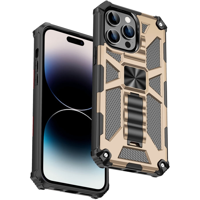 Funda protectora magnética para teléfono Armor a prueba de golpes TPU + PC con soporte