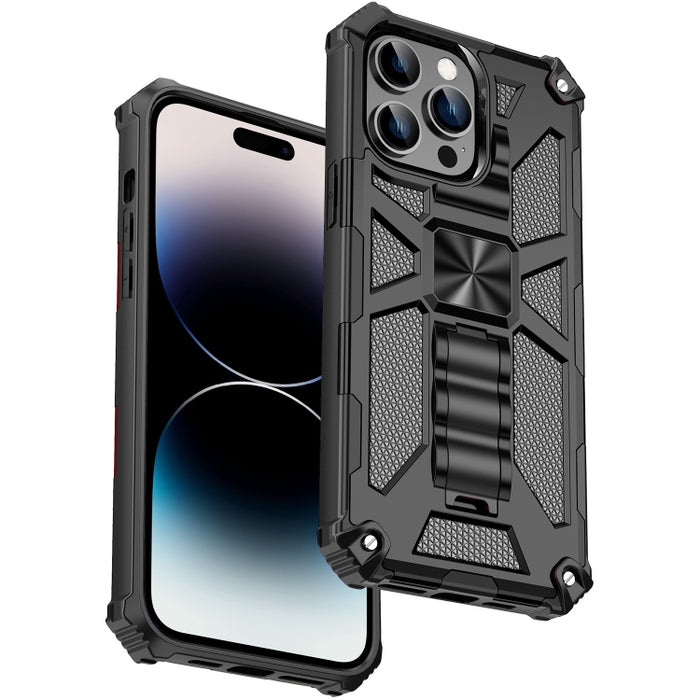 Funda protectora magnética para teléfono Armor a prueba de golpes TPU + PC con soporte