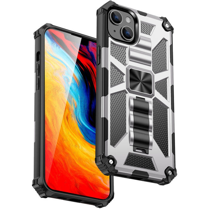 Funda protectora magnética para teléfono Armor a prueba de golpes TPU + PC con soporte