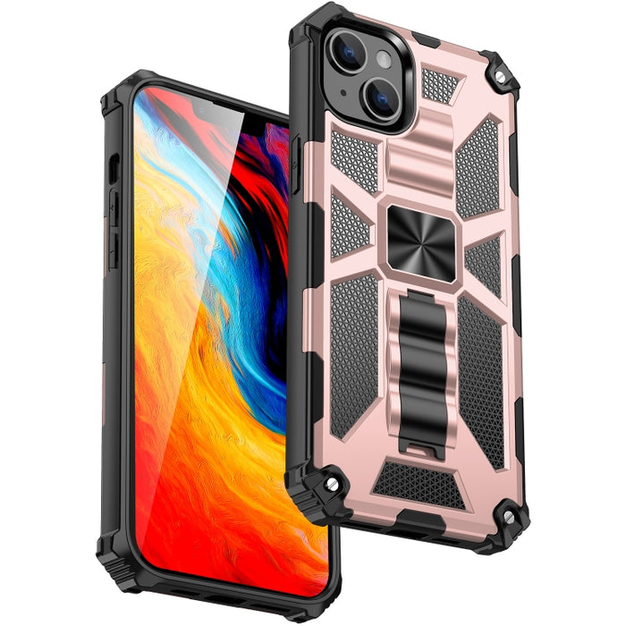 Funda protectora magnética para teléfono Armor a prueba de golpes TPU + PC con soporte