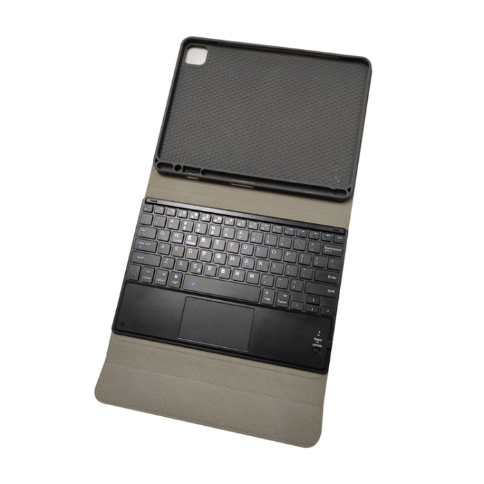 Funda de cuero con tapa horizontal de TPU con teclado Bluetooth táctil desmontable para iPad Pro 11 2020/2018 con soporte y ranura para bolígrafo