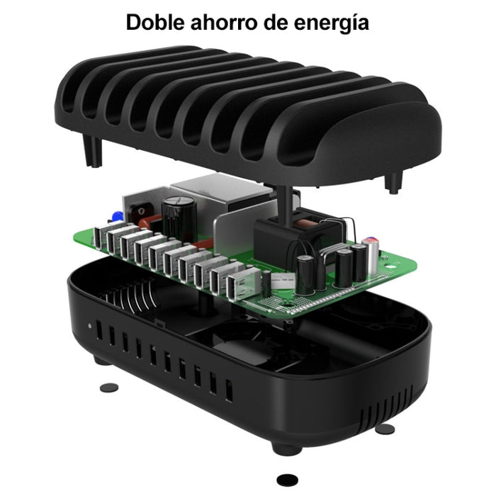 ORICO DUK-10P-DX 120W 5V 2.4A Estación de carga USB de 10 puertos,