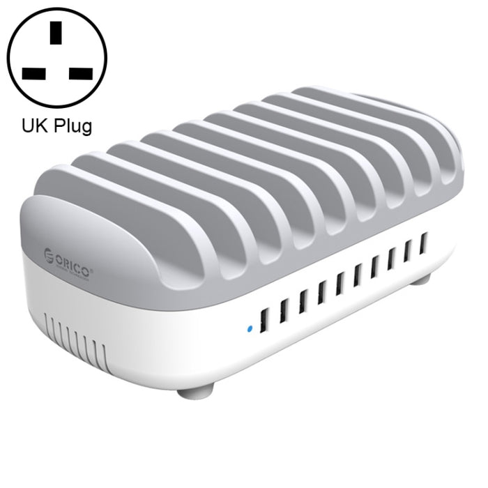ORICO DUK-10P-DX 120W 5V 2.4A Estación de carga USB de 10 puertos,