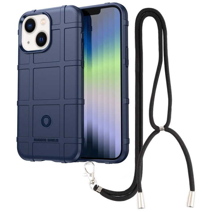 Estuche para teléfono de TPU con escudo resistente y cordón