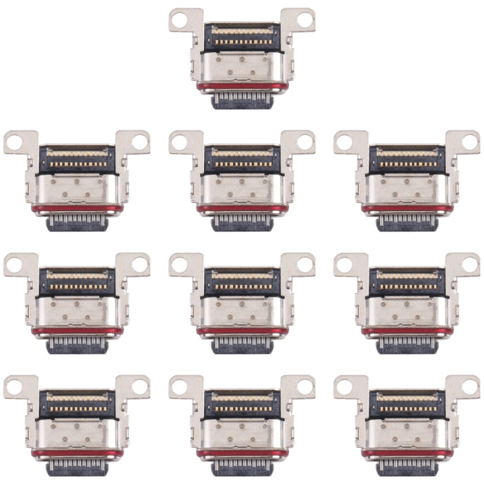 Conector de puerto de carga de 10 piezas, For Samsung Galaxy Z Flip, For Samsung Galaxy S21 FE, For Samsung Galaxy S21 Ultra, For Samsung Galaxy S22 5G, For Samsung Galaxy S22 Ultra, For Samsung Galaxy S22+, For Xiaomi Redmi Note 11E                   ...