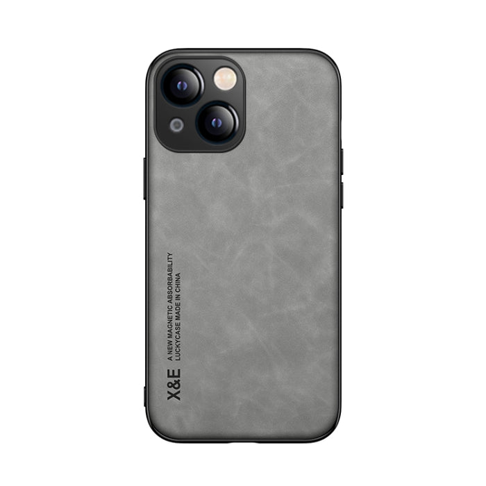 Estuche para teléfono con respaldo de cuero magnético Skin Feel