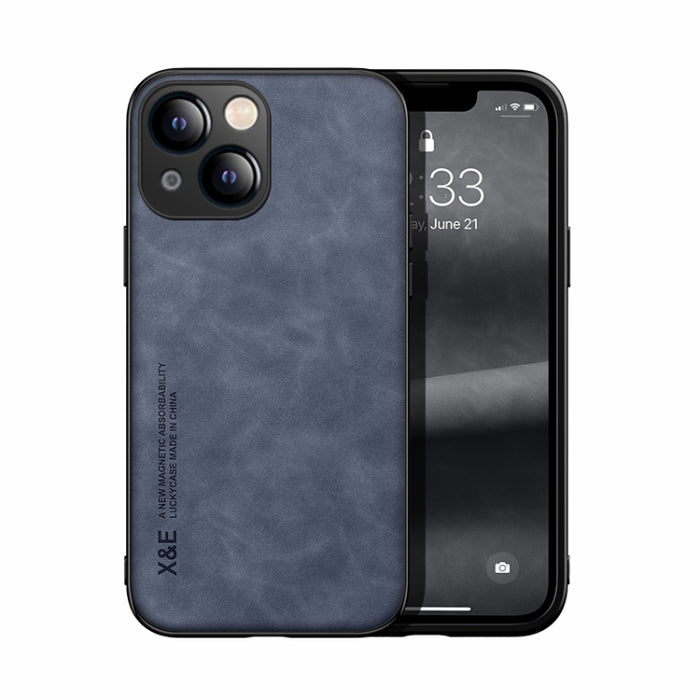 Estuche para teléfono con respaldo de cuero magnético Skin Feel