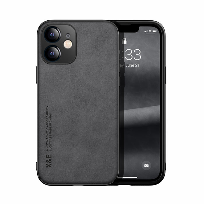 Estuche para teléfono con respaldo de cuero magnético Skin Feel