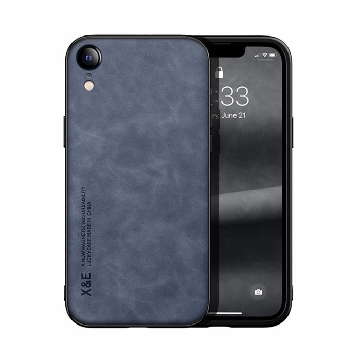 Estuche para teléfono con respaldo de cuero magnético Skin Feel