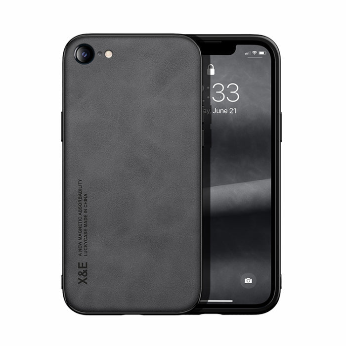Estuche para teléfono con respaldo de cuero magnético Skin Feel