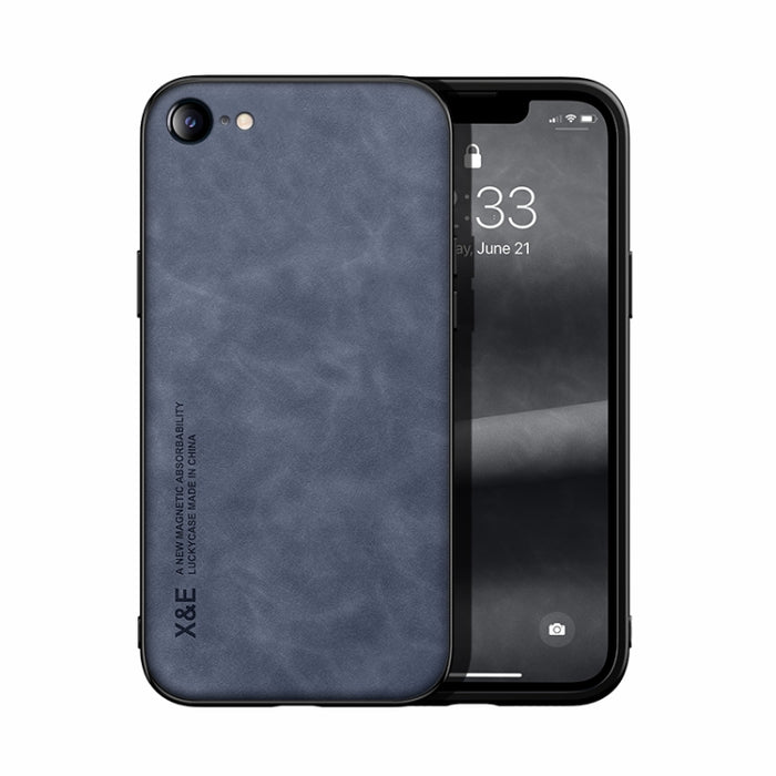 Estuche para teléfono con respaldo de cuero magnético Skin Feel