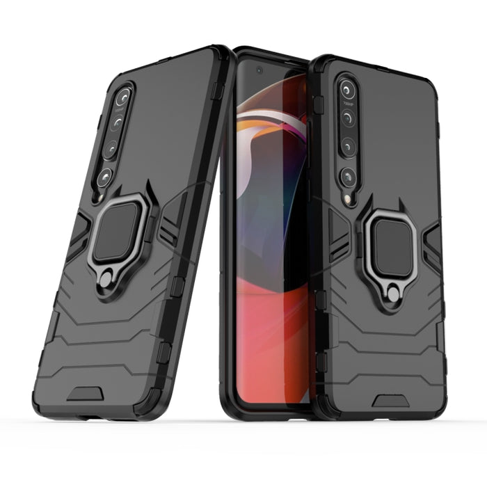 Funda protectora de PC + TPU a prueba de golpes con soporte de anillo magnético, For Xiaomi 10