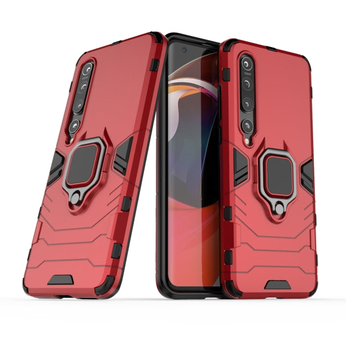 Funda protectora de PC + TPU a prueba de golpes con soporte de anillo magnético, For Xiaomi 10