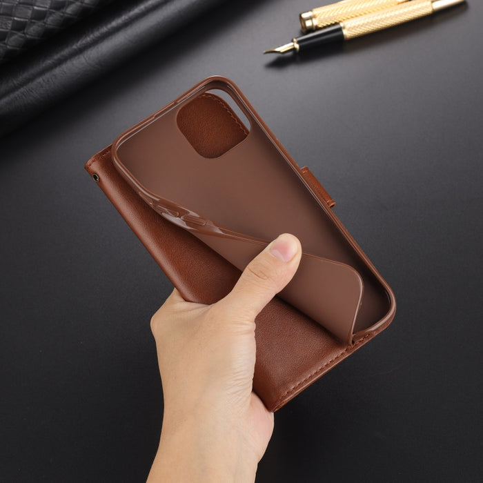 AZNS Estuche de cuero con tapa horizontal con textura de piel de oveja