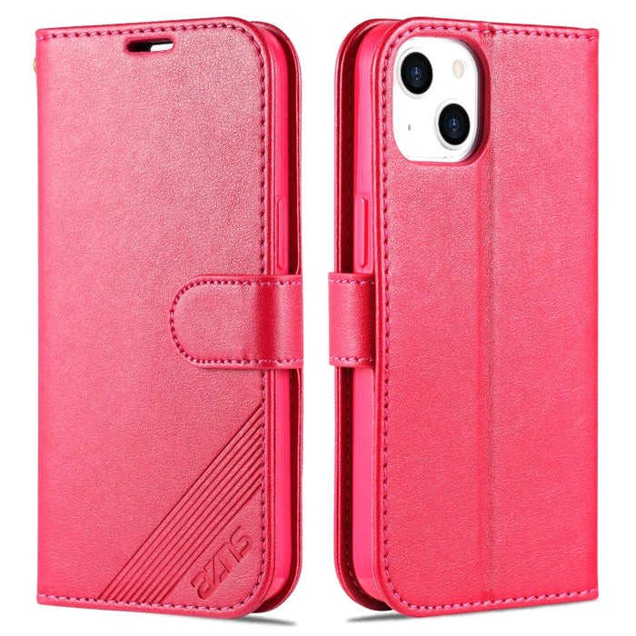 AZNS Estuche de cuero con tapa horizontal con textura de piel de oveja