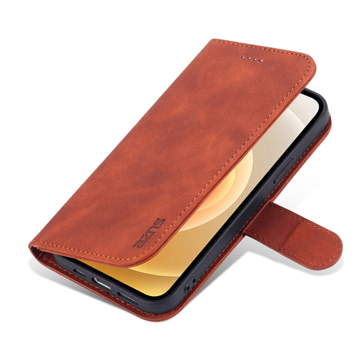AZNS Skin Feel Calf Texture Funda de cuero con tapa horizontal