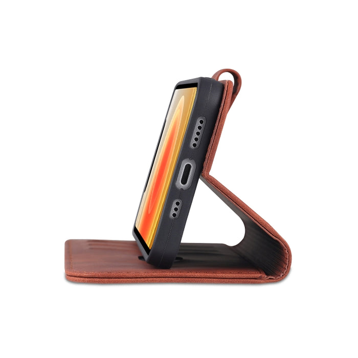 AZNS Skin Feel Calf Texture Funda de cuero con tapa horizontal