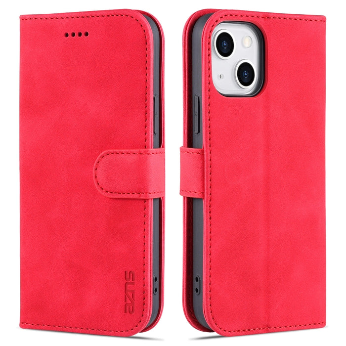 AZNS Skin Feel Calf Texture Funda de cuero con tapa horizontal