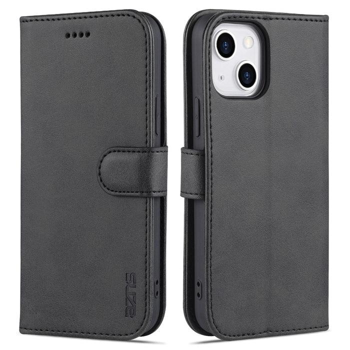 AZNS Skin Feel Calf Texture Funda de cuero con tapa horizontal