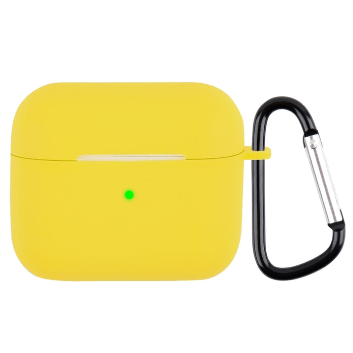 Funda protectora de silicona para auriculares inalámbricos con mosquetón