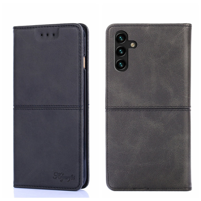 Estuche para teléfono de cuero con tapa horizontal magnética con textura de vaca, For Samsung Galaxy A13 4G, For Samsung Galaxy A13 5G, For Samsung Galaxy A03S 164.2mm, For Samsung Galaxy A03S US Edition165.85mm, For Samsung Galaxy A22 4G              ...