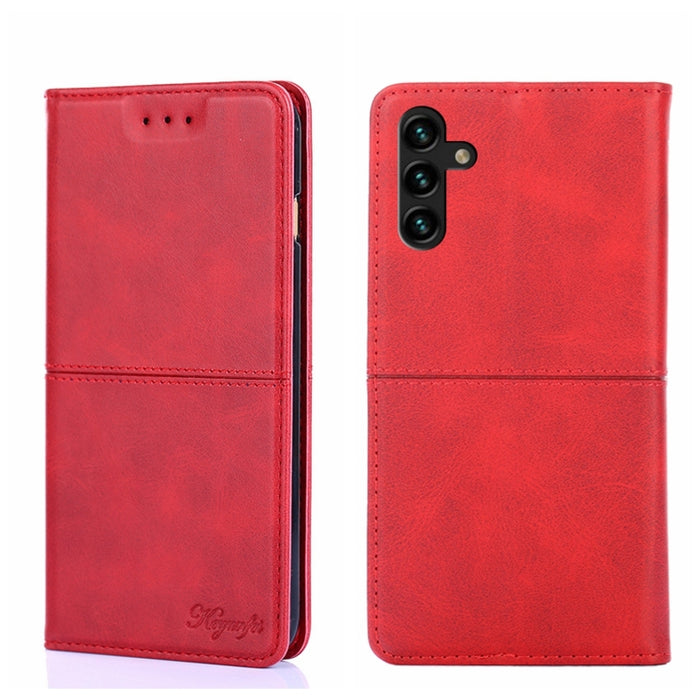 Estuche para teléfono de cuero con tapa horizontal magnética con textura de vaca, For Samsung Galaxy A13 4G, For Samsung Galaxy A13 5G, For Samsung Galaxy A03S 164.2mm, For Samsung Galaxy A03S US Edition165.85mm, For Samsung Galaxy A22 4G              ...