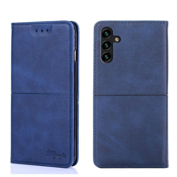 Estuche para teléfono de cuero con tapa horizontal magnética con textura de vaca, For Samsung Galaxy A13 4G, For Samsung Galaxy A13 5G, For Samsung Galaxy A03S 164.2mm, For Samsung Galaxy A03S US Edition165.85mm, For Samsung Galaxy A22 4G              ...
