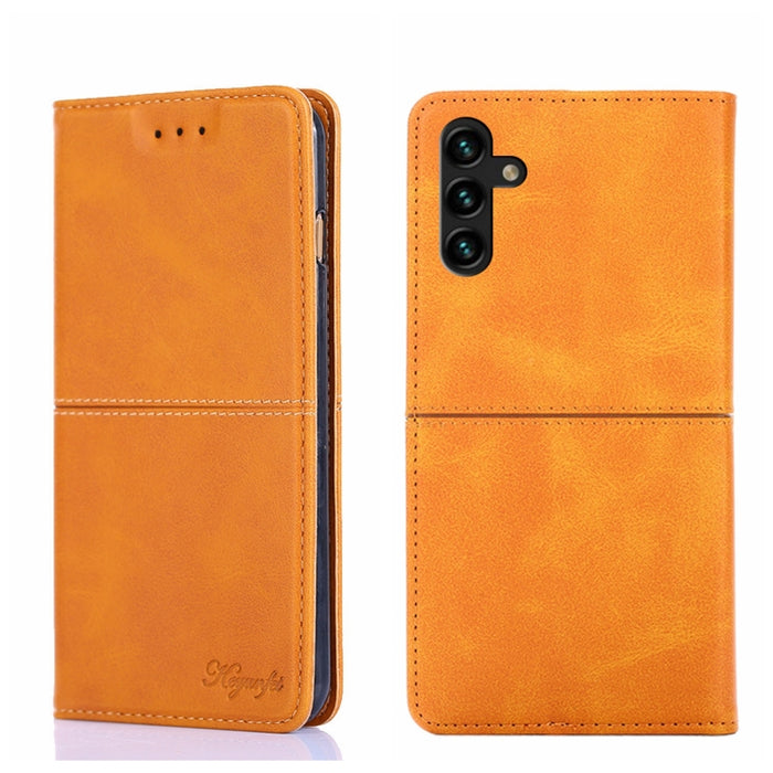 Estuche para teléfono de cuero con tapa horizontal magnética con textura de vaca, For Samsung Galaxy A13 4G, For Samsung Galaxy A13 5G, For Samsung Galaxy A03S 164.2mm, For Samsung Galaxy A03S US Edition165.85mm, For Samsung Galaxy A22 4G              ...