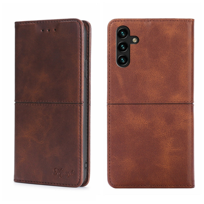 Estuche para teléfono de cuero con tapa horizontal magnética con textura de vaca, For Samsung Galaxy A13 4G, For Samsung Galaxy A13 5G, For Samsung Galaxy A03S 164.2mm, For Samsung Galaxy A03S US Edition165.85mm, For Samsung Galaxy A22 4G              ...