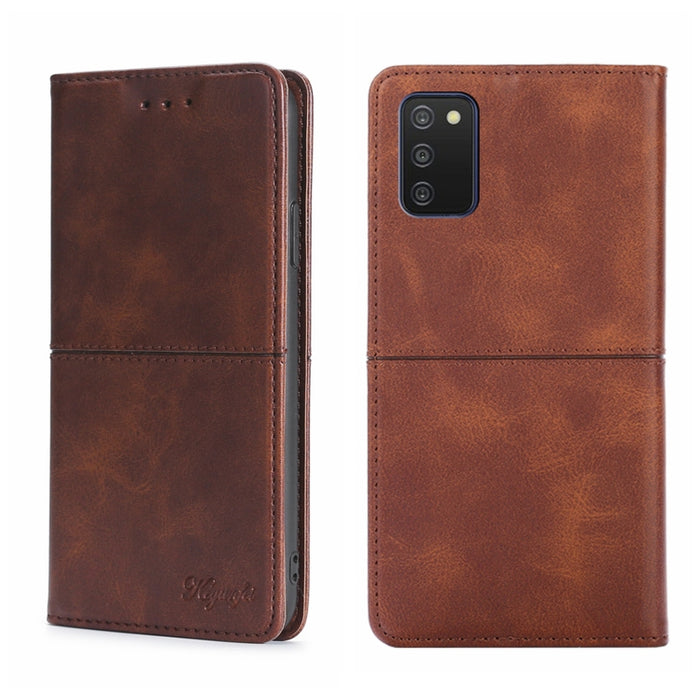 Estuche para teléfono de cuero con tapa horizontal magnética con textura de vaca, For Samsung Galaxy A13 4G, For Samsung Galaxy A13 5G, For Samsung Galaxy A03S 164.2mm, For Samsung Galaxy A03S US Edition165.85mm, For Samsung Galaxy A22 4G              ...