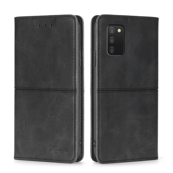 Estuche para teléfono de cuero con tapa horizontal magnética con textura de vaca, For Samsung Galaxy A13 4G, For Samsung Galaxy A13 5G, For Samsung Galaxy A03S 164.2mm, For Samsung Galaxy A03S US Edition165.85mm, For Samsung Galaxy A22 4G              ...