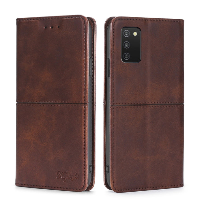 Estuche para teléfono de cuero con tapa horizontal magnética con textura de vaca, For Samsung Galaxy A13 4G, For Samsung Galaxy A13 5G, For Samsung Galaxy A03S 164.2mm, For Samsung Galaxy A03S US Edition165.85mm, For Samsung Galaxy A22 4G              ...