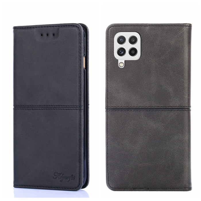 Estuche para teléfono de cuero con tapa horizontal magnética con textura de vaca, For Samsung Galaxy A13 4G, For Samsung Galaxy A13 5G, For Samsung Galaxy A03S 164.2mm, For Samsung Galaxy A03S US Edition165.85mm, For Samsung Galaxy A22 4G              ...