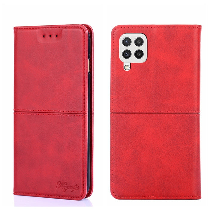 Estuche para teléfono de cuero con tapa horizontal magnética con textura de vaca, For Samsung Galaxy A13 4G, For Samsung Galaxy A13 5G, For Samsung Galaxy A03S 164.2mm, For Samsung Galaxy A03S US Edition165.85mm, For Samsung Galaxy A22 4G              ...