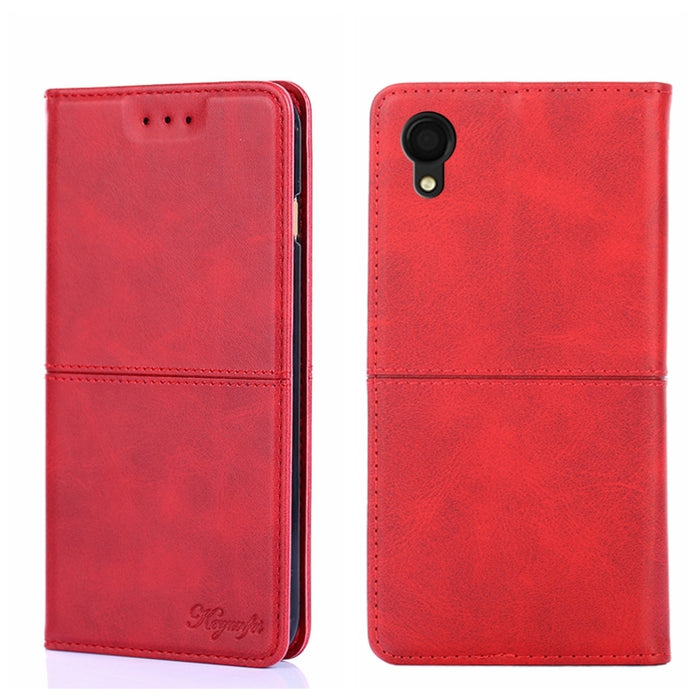 Estuche para teléfono de cuero con tapa horizontal magnética con textura de vaca, For Samsung Galaxy A13 4G, For Samsung Galaxy A13 5G, For Samsung Galaxy A03S 164.2mm, For Samsung Galaxy A03S US Edition165.85mm, For Samsung Galaxy A22 4G              ...