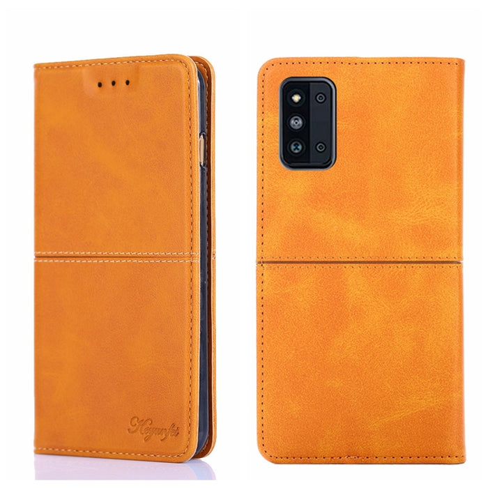Estuche para teléfono de cuero con tapa horizontal magnética con textura de vaca, For Samsung Galaxy A13 4G, For Samsung Galaxy A13 5G, For Samsung Galaxy A03S 164.2mm, For Samsung Galaxy A03S US Edition165.85mm, For Samsung Galaxy A22 4G              ...