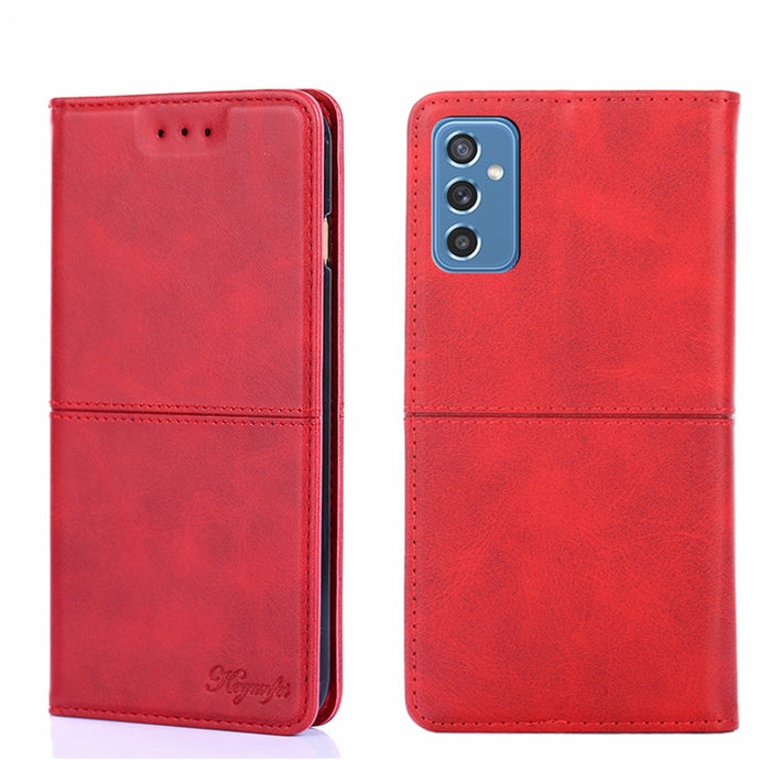 Estuche para teléfono de cuero con tapa horizontal magnética con textura de vaca, For Samsung Galaxy A13 4G, For Samsung Galaxy A13 5G, For Samsung Galaxy A03S 164.2mm, For Samsung Galaxy A03S US Edition165.85mm, For Samsung Galaxy A22 4G              ...