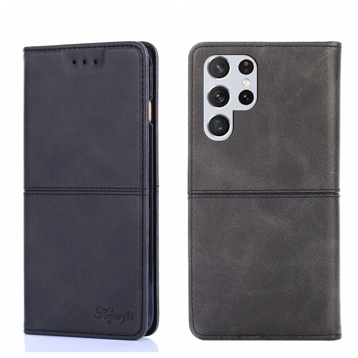 Estuche para teléfono de cuero con tapa horizontal magnética con textura de vaca, For Samsung Galaxy A13 4G, For Samsung Galaxy A13 5G, For Samsung Galaxy A03S 164.2mm, For Samsung Galaxy A03S US Edition165.85mm, For Samsung Galaxy A22 4G              ...
