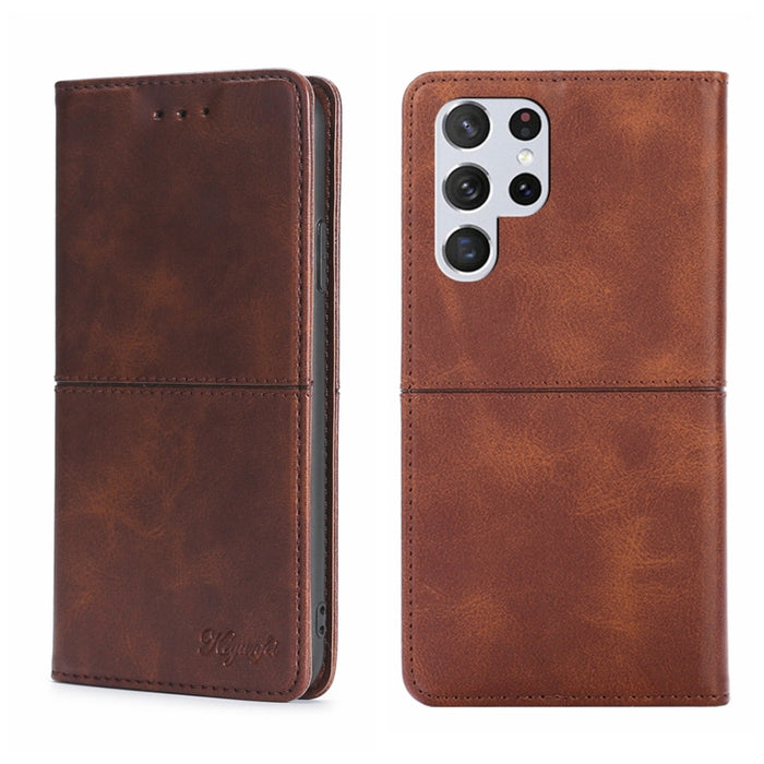 Estuche para teléfono de cuero con tapa horizontal magnética con textura de vaca, For Samsung Galaxy A13 4G, For Samsung Galaxy A13 5G, For Samsung Galaxy A03S 164.2mm, For Samsung Galaxy A03S US Edition165.85mm, For Samsung Galaxy A22 4G              ...