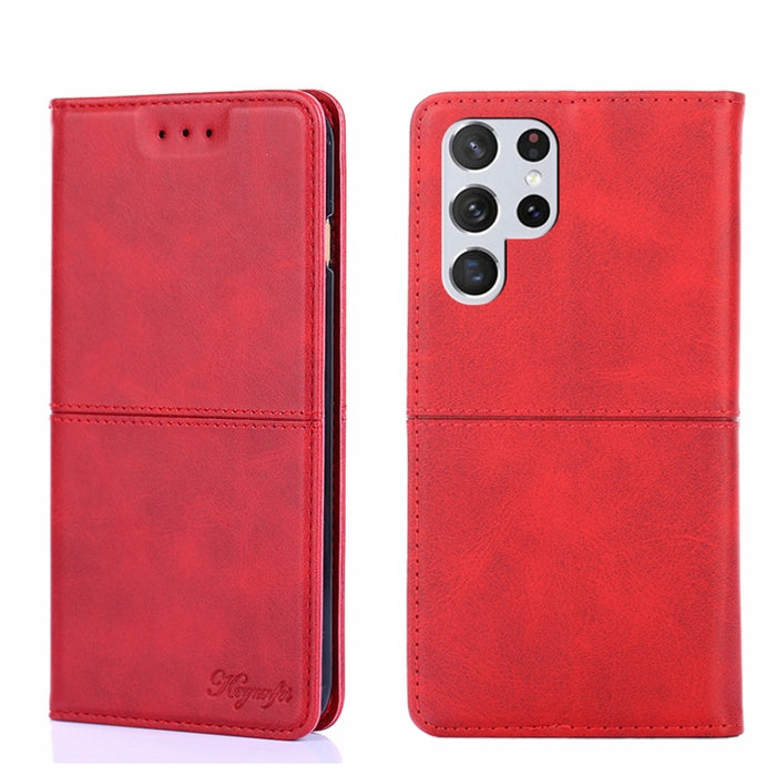 Estuche para teléfono de cuero con tapa horizontal magnética con textura de vaca, For Samsung Galaxy A13 4G, For Samsung Galaxy A13 5G, For Samsung Galaxy A03S 164.2mm, For Samsung Galaxy A03S US Edition165.85mm, For Samsung Galaxy A22 4G              ...