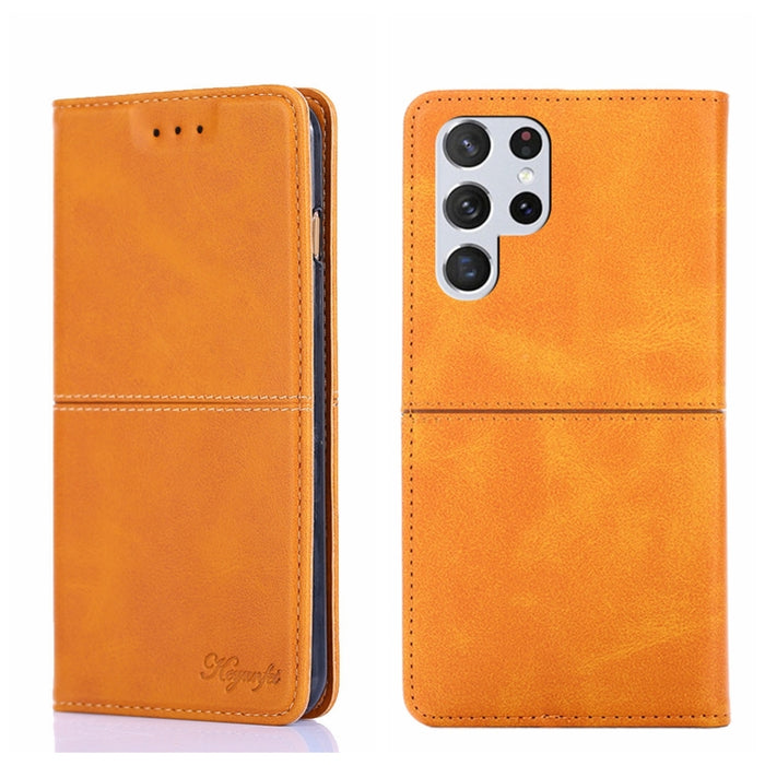 Estuche para teléfono de cuero con tapa horizontal magnética con textura de vaca, For Samsung Galaxy A13 4G, For Samsung Galaxy A13 5G, For Samsung Galaxy A03S 164.2mm, For Samsung Galaxy A03S US Edition165.85mm, For Samsung Galaxy A22 4G              ...