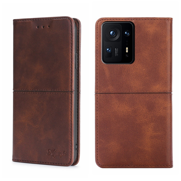 Estuche para teléfono de cuero con tapa horizontal magnética con textura de vaca, For Xiaomi Redmi Note 11 5G/Poco M4 Pro 5G, For Xiaomi Redmi Note 11 Pro 5G/Redmi Note 11 Pro+ 5G, For Xiaomi Mix 4, For Xiaomi Poco M4 5G, For OnePlus 9RT 5G            ...