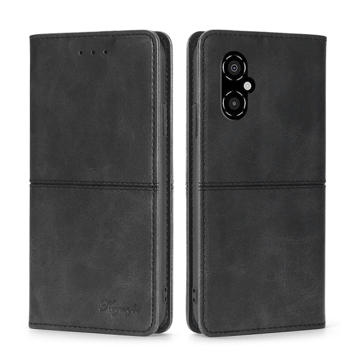 Estuche para teléfono de cuero con tapa horizontal magnética con textura de vaca, For Xiaomi Redmi Note 11 5G/Poco M4 Pro 5G, For Xiaomi Redmi Note 11 Pro 5G/Redmi Note 11 Pro+ 5G, For Xiaomi Mix 4, For Xiaomi Poco M4 5G, For OnePlus 9RT 5G            ...