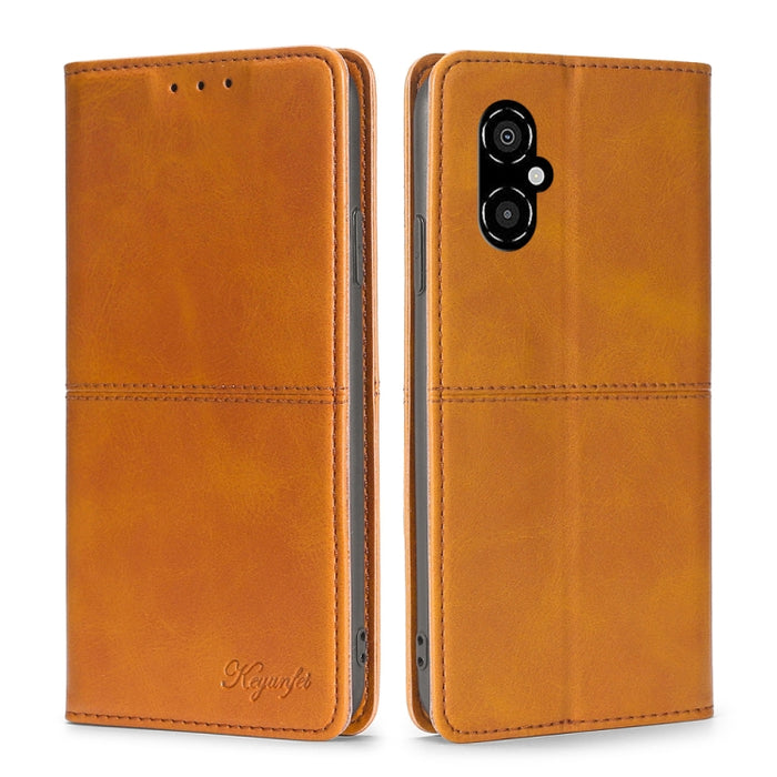 Estuche para teléfono de cuero con tapa horizontal magnética con textura de vaca, For Xiaomi Redmi Note 11 5G/Poco M4 Pro 5G, For Xiaomi Redmi Note 11 Pro 5G/Redmi Note 11 Pro+ 5G, For Xiaomi Mix 4, For Xiaomi Poco M4 5G, For OnePlus 9RT 5G            ...