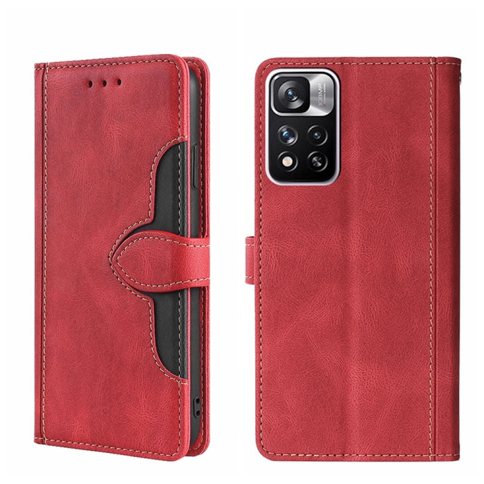 Estuche para teléfono de cuero con hebilla magnética y sensación de piel, For OPPO Reno8 Pro Plus 5G, For Xiaomi Redmi Note 11 Pro 5G / Pro Plus 5G, For Xiaomi 12 Lite, For Xiaomi Mi Mix 4, For Xiaomi Poco M4 5G