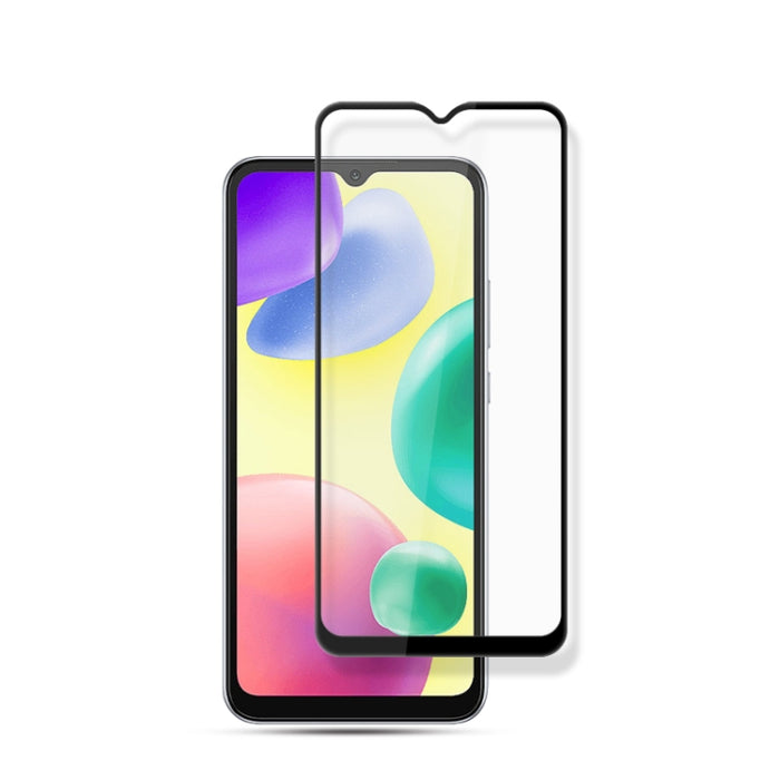 Película de vidrio templado con impresión de seda y pegamento completo mocolo 9H, For Xiaomi Redmi Note 11E Pro, For Xiaomi Redmi 10A, For Xiaomi Redmi 10C, For Xiaomi Redmi K50, For Samsung Galaxy M33, For Samsung Galaxy M53