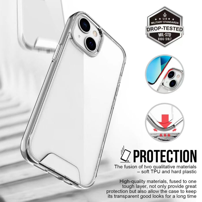 Caja de teléfono de acrílico transparente TPU