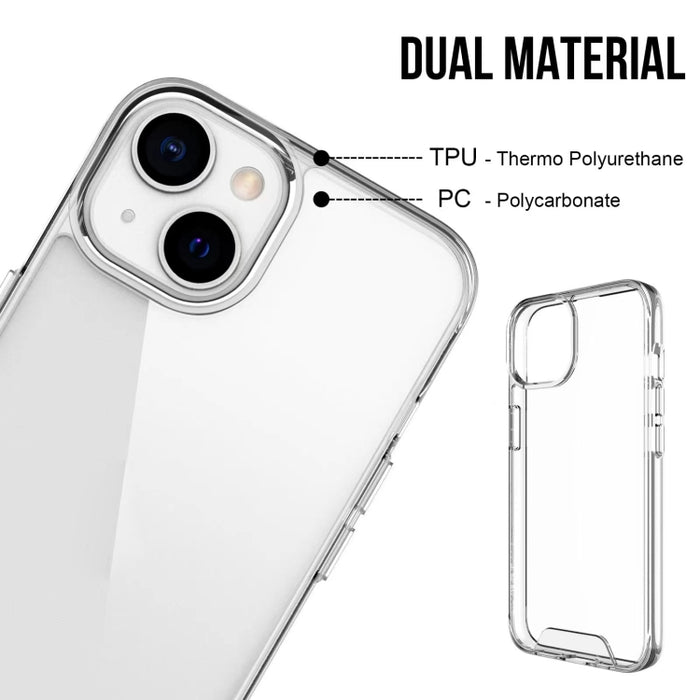 Caja de teléfono de acrílico transparente TPU