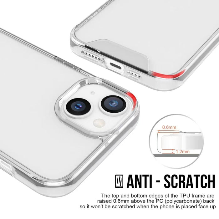 Caja de teléfono de acrílico transparente TPU