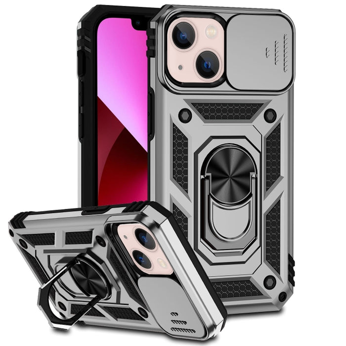 Estuche para teléfono con soporte deslizante Camshield, For iPhone 14, For iPhone 14 Plus, For iPhone 14 Pro, For iPhone 14 Pro Max